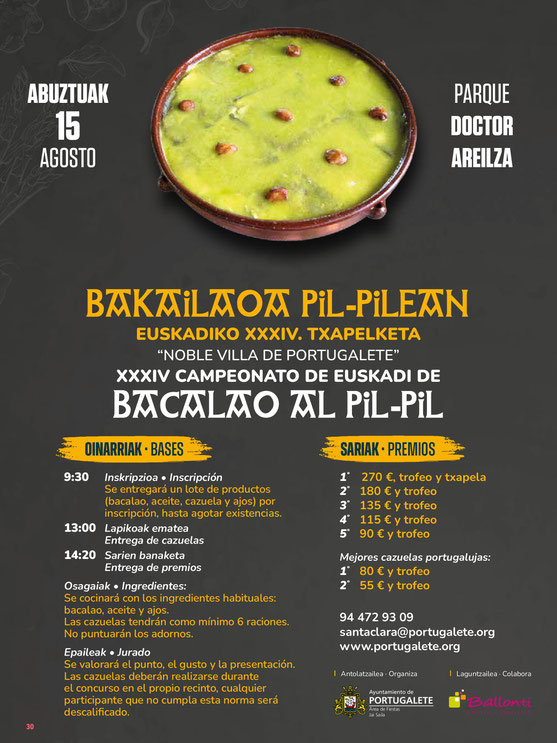 Programa del Mercado Medieval y Fiestas de Portugalete