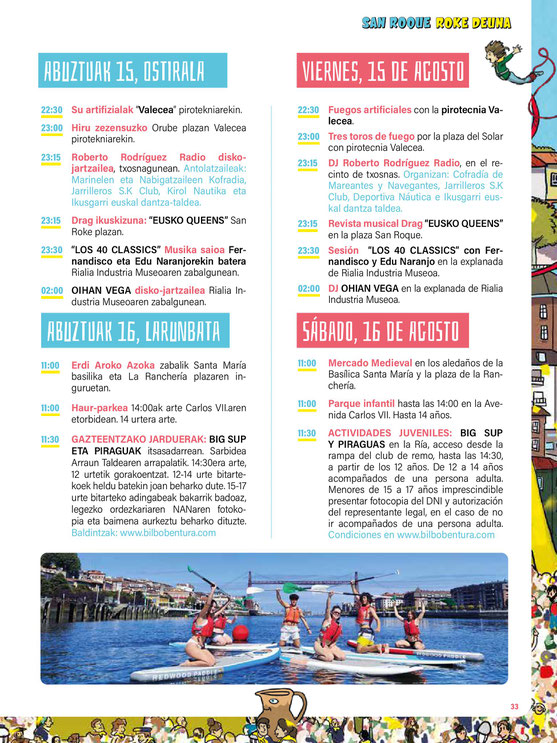 Programa del Mercado Medieval y Fiestas de Portugalete