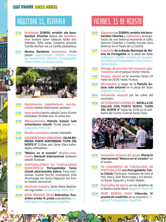 Programa del Mercado Medieval y Fiestas de Portugalete