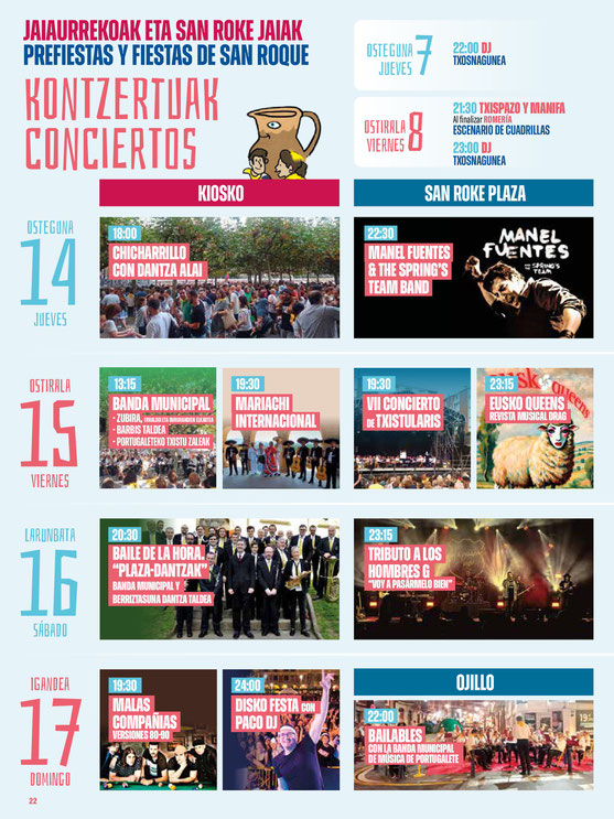 Programa del Mercado Medieval y Fiestas de Portugalete