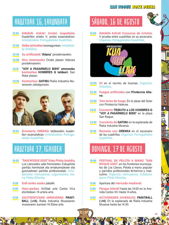 Programa del Mercado Medieval y Fiestas de Portugalete