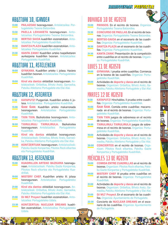 Programa del Mercado Medieval y Fiestas de Portugalete