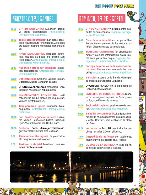 Programa del Mercado Medieval y Fiestas de Portugalete