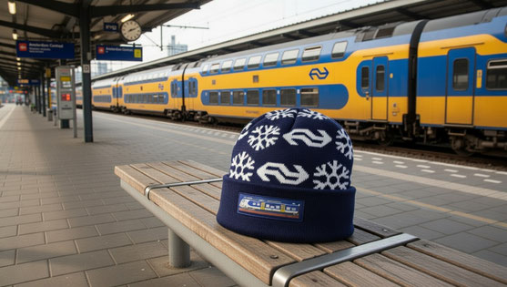 Gepersonaliseerde beanie met geborduurd logo en premium afwerking, ideaal voor bedrijven, sportclubs en verenigingen