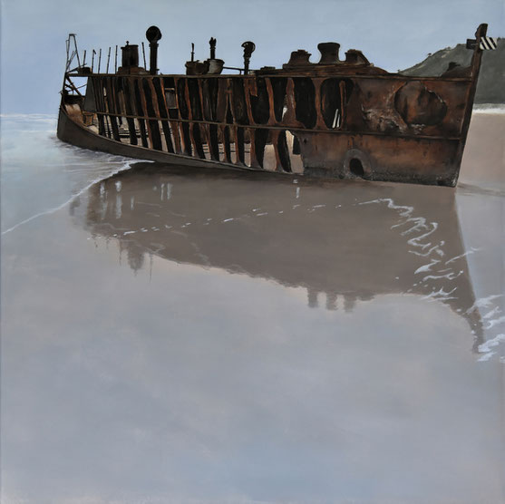S.S. Maheno 1, 80x80, Acryl a. Leinwand, 2018