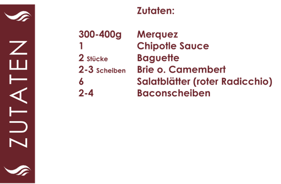 Zutaten Merquez Burger