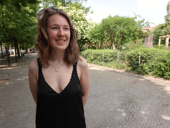 Portrait einer Frau auf dem Boxhagener Platz