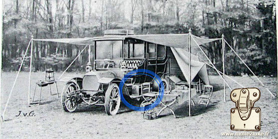 Catalogue Louis Vuitton boite à outils 1900 acajou automobile trunk