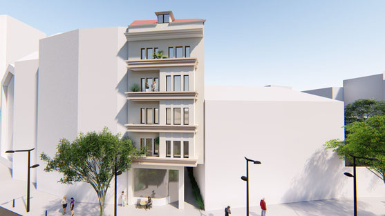 Intrare Griviței 76 – apartamente renovate