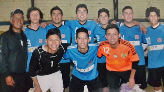 Equipo de futsal del colegio "Amor de Dios" 2015