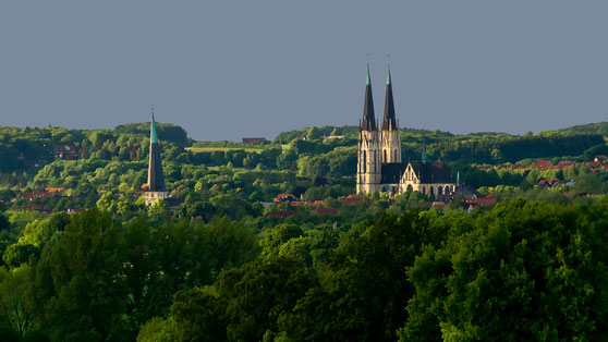 Aussicht beim Gehen des Jakobsweges.