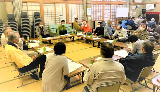 「ワークショップの要素を取り入れた話し合い」をする地域は増えてきています(写真は日花里の郷日形)