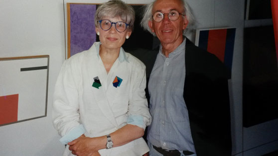 gisela und heijo hangen 1991 in Mainz