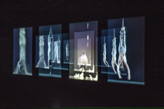 still from video by Bill Viola called Visions of Time