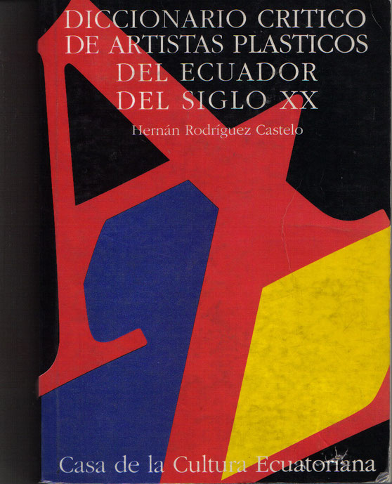 Portada del Libro Diccionario Crítico de Artistas Plásticos del Ecuador Siglo XX