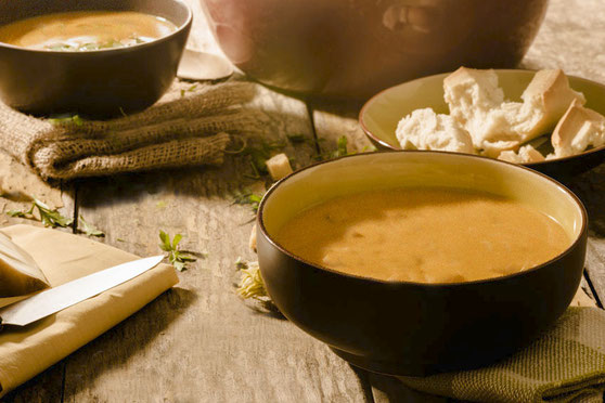 Südtiroler Brennsuppe Terner Bauernkuchl Bro’ brusà  Rezept Ricetta - Gourmet Südtirol