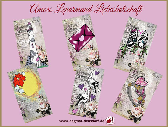Orakel Auflösung "Amors Lenormand Liebesbotschaft"
