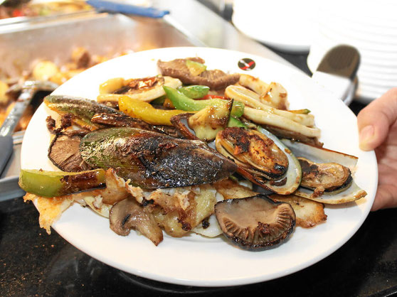 Grilltellerr vom Teppanyaki-Grill