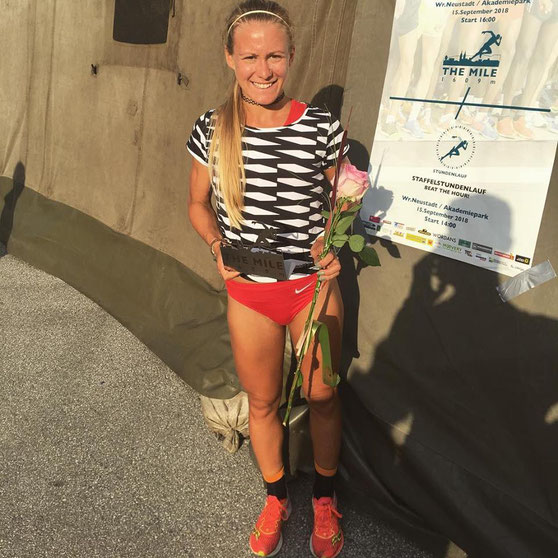 Julia Mayer theMile Wiener Neustadt Läuferin 2. Platz