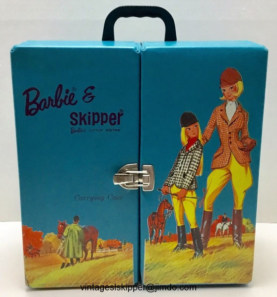 1964 barbie and skipper carrying case top