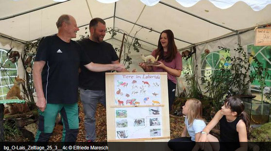 Ausstellung beim Jugendzeltlager 2025 in Ober-Lais