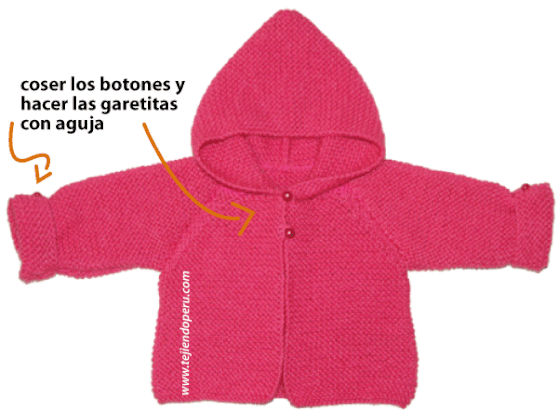 saco con capucha para bebe de 6 a 9 meses