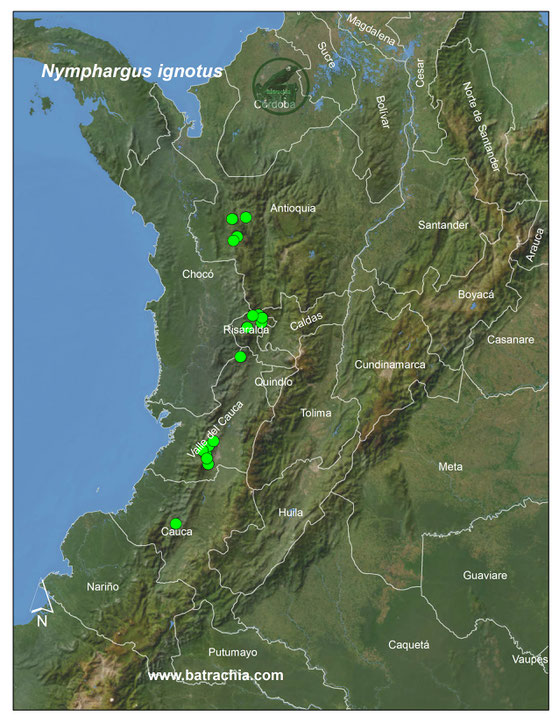 Lista y Mapas Anfibios de Colombia