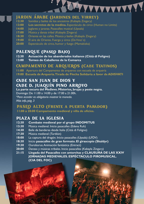 Programa de las Jornadas Medievales en Oropesa de Toledo