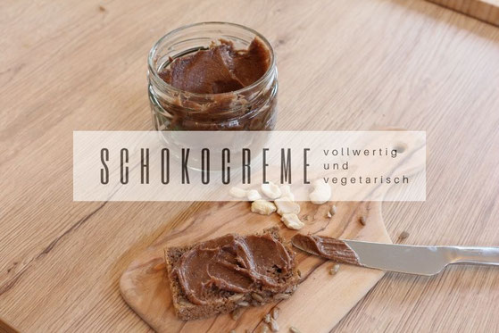 vegetarische und vollwertige Schokocreme