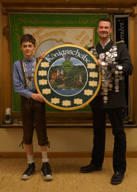 Kilian Lehnig (Jugendkönig), Armin Ohr (Schützenkönig und Luftpistolenkönig)