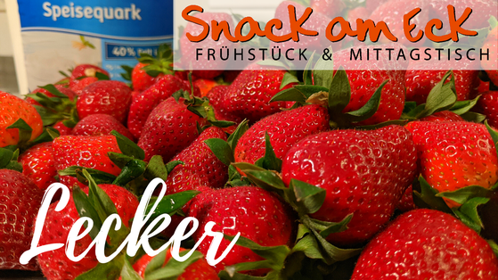 Frische Erdbeeren mit Quark