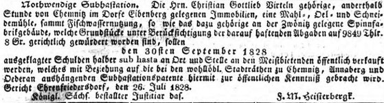 Leipziger Zeitung 26. Juli 1828