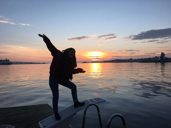 Sonnenuntergang in Oslo