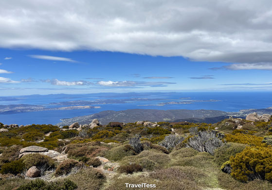 Uitzicht vanaf Mount Wellington Hobart