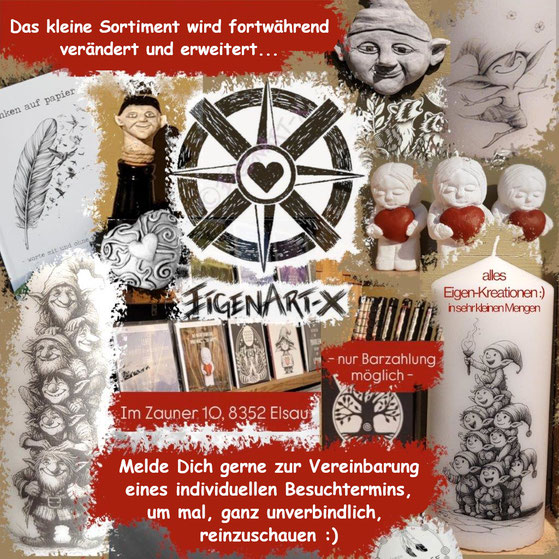 #EigenArt-x by Lichtpunkt Leben #kleiner Einblick ins Sortiment #exklusive, handgefertigte Geschenke #Karten #Kerzen
