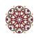 kleine Lotusblüte dunkelgrün mit rotem Kern