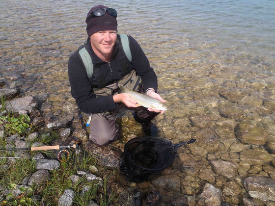 The first fish came after a change in the weather.