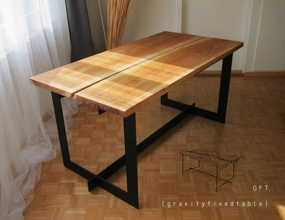 Tisch, table, Stecksystem, gravity-fixed, Eiche, Eichentisch