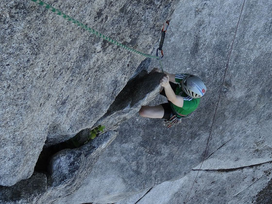 Rock climbing in Squamish, British Columbia