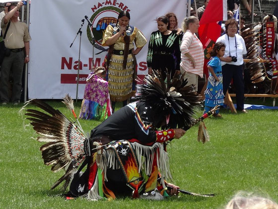 Pow wow in Toronto: Die First Nation der Mississaugas präsentierte sich am Wochenende im historischen  Fort York.