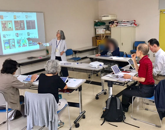 ☆アイパッドステップアップ講座6名中1名は体調不良でご欠席。