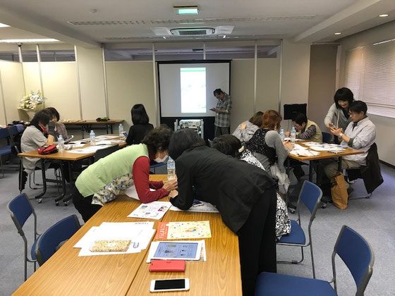 ☆午後の部。受講者は申込7名に6名。見学3名（見学3名のお一人はサブ、お二人には受講していただきました）。