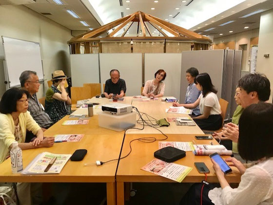 ☆第二部はまじめな勉強会。国重さんから反時計回りで各人が話題提供&討議。悩んだり困ったりの身近の疑問が解決されます(皆さん結構メモっておられます)