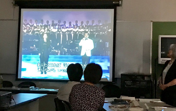 ☆佐藤弥子さんからのお別れのはなむけの一曲は「サライ」。谷村新司と加山雄三のデュツト。