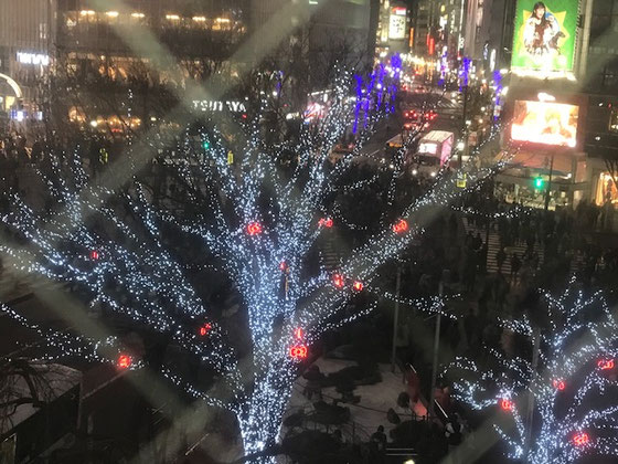 ☆次の移動のために地下鉄銀座線渋谷駅に向かう途中で眼下に見えました。