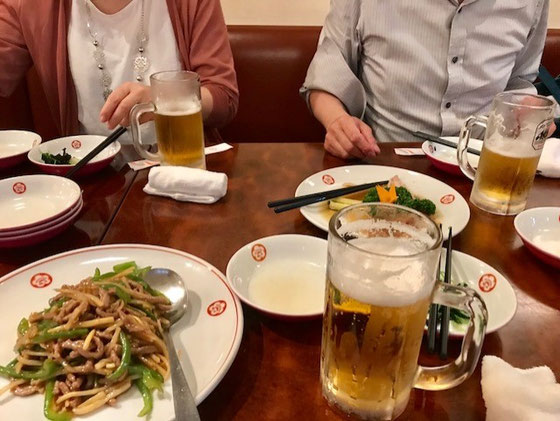 ☆懇親会は20:15～22：00。会場は梅ヶ丘駅の南側徒歩2～3分の梅江飯店。地元の人は美味しいい店をよくご存じ。