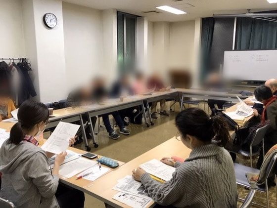 ☆大人の学園祭実行委員会。実施マニュアルの最終チェック中。