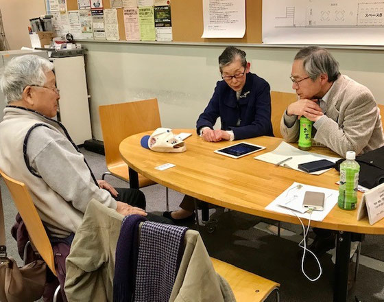☆左から杉本賢治さん、生田美子さん、澤田昌宏さん。氏名写真掲載ご許しを得ています。