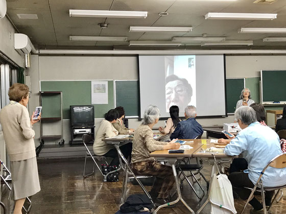 ☆いつもながらFaceTimeはシニアの皆さんにとって驚きのサプライズ。