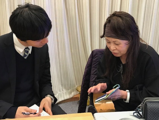 ☆いつも個人ヒヤリングを代表格で受けていただいています。すまほ茶屋inキャロットタワーのスポークスマン。